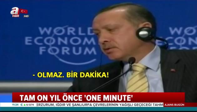 Recep Tayyip Erdogan - One minute! 
